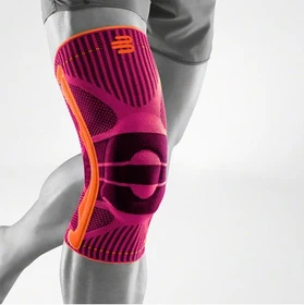 Bauerfeind Sports Knee Support Kniebandage Größe M pink, 1 Stück