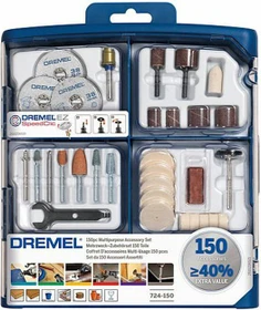Dremel 724 Zubehörset für Multifunktionswerkzeug inkl. Werkzeugbox, 150-tlg.