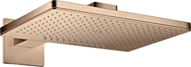 Hansgrohe Axor ShowerSolutions Kopfbrause 460/300 2jet eckig mit Brausearm polished red gold