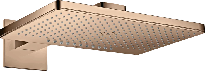 Hansgrohe Axor ShowerSolutions Kopfbrause 460/300 2jet eckig mit Brausearm polished red gold