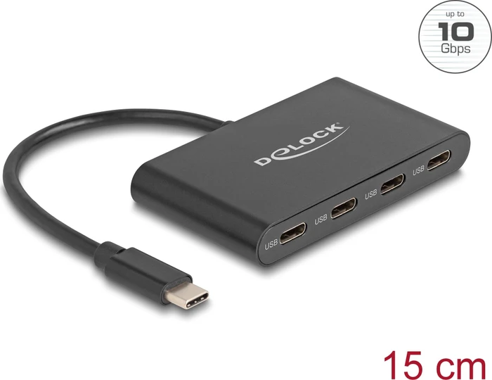 DeLOCK USB-Hub, 4x USB-C 3.1, USB-C 3.1 [Stecker]