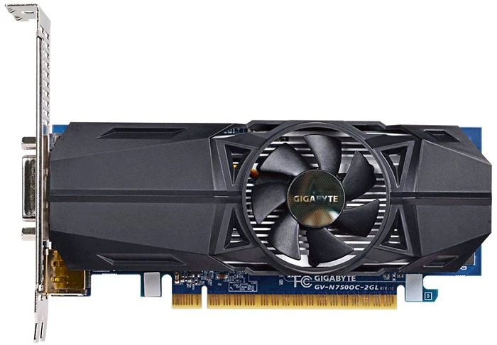GIGABYTE GeForce GTX 750 OC low profile, 2GB GDDR5, DVI, 2x HDMI, DP