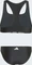 adidas Big Logo mit C-förmigen Rücken Bikini-Set schwarz/flash aqua (Junior) Vorschaubild
