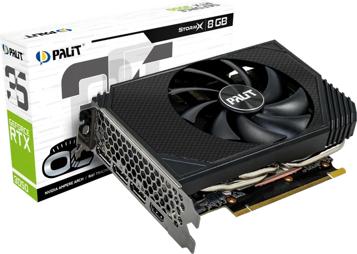 Palit GeForce RTX 3050 StormX OC, 8GB GDDR6, HDMI, 3x DP