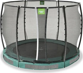 Exit Toys Allure Premium mit Sicherheitsnetz 305cm Bodentrampolin grün