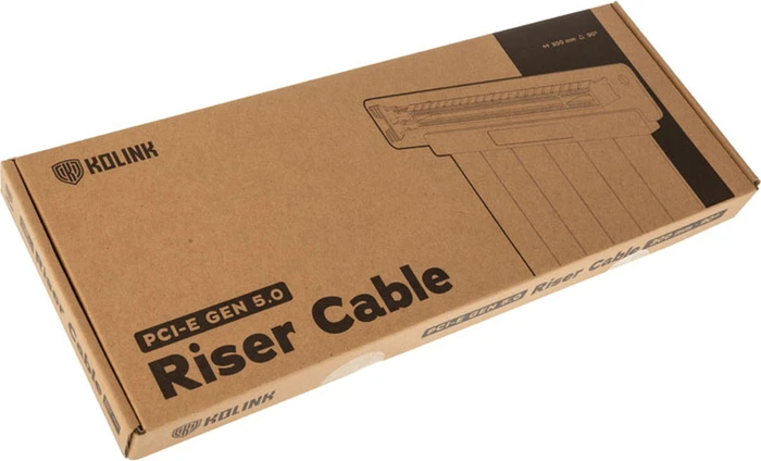 Kolink Riser Kabel, gewinkelt, PCIe 5.0, 300mm