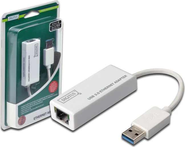 Digitus LAN-Adapter, RJ-45, USB-A 3.0 [Stecker]