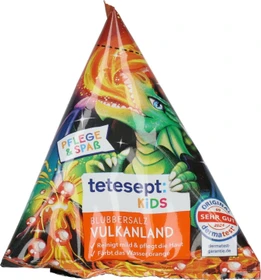 Tetesept Kinder Badespaß Blubbersalz Vulkan Land Badesalz, 50g