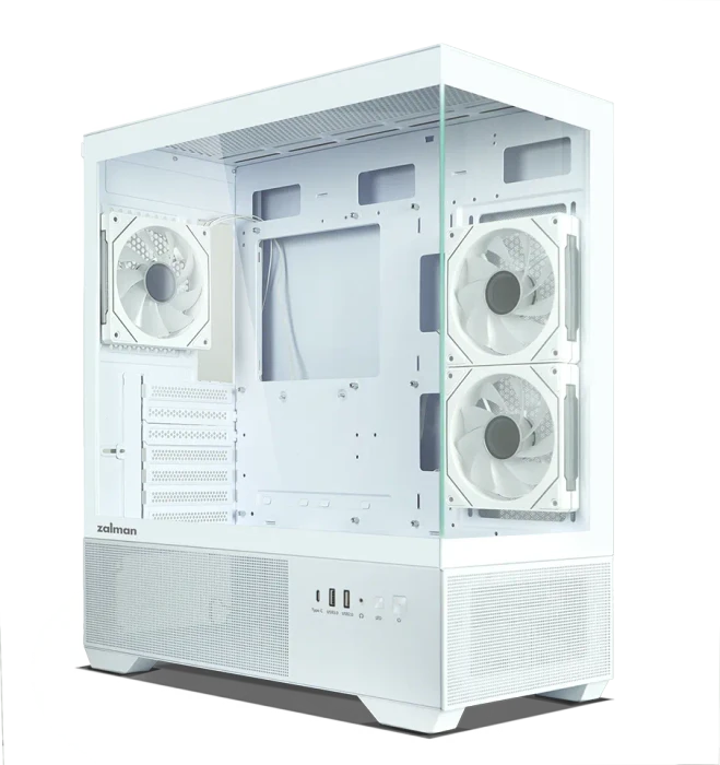 Zalman Chronix V2 White, weiß, Glasfenster