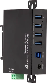 LogiLink Industrial Railmount USB-Hub, 4x USB-A 3.0, USB-B 3.0 [Buchse] (UA0443)