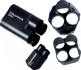 Cellpack SEH Warmschrumpf-Aufteilkappe 4-Finger-Aufteilkappe, SEH4 28-9, schwarz