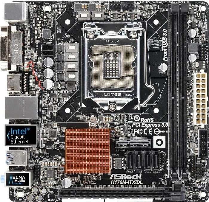 ASRock H170M-ITX/DL (Intel 1151)