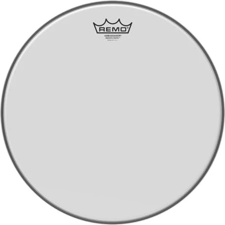 Remo Ambassador Smooth White 15"