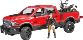 Bruder Profi-Serie RAM 2500 Power Wagon mit Ducati Desert Sled und Fahrer