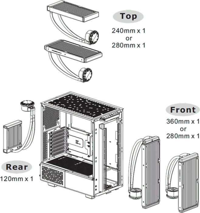 Thermaltake Ceres 300 TG ARGB, schwarz, Glasfenster