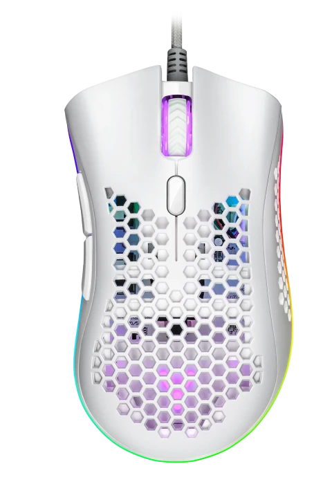 ISY IGM-4500-WT Ultralight RGB Gaming Maus weiß, USB