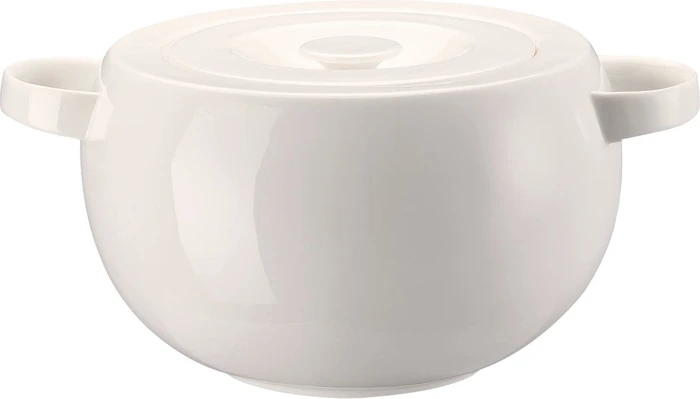 Rosenthal Brillance Bone China Weiss Schüssel mit Deckel