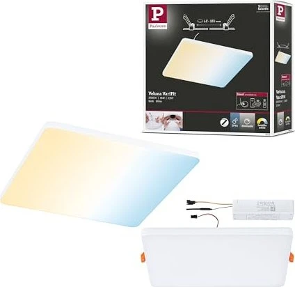 Paulmann Veluna Edge VariFit Einbaupanel eckig 18W weiß