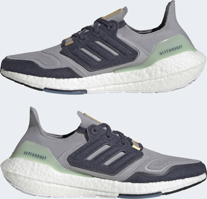 adidas Ultraboost 22 halo silver/shadow navy/linen green (Herren)