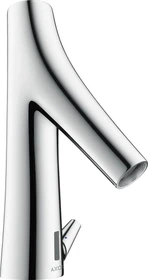 Hansgrohe Axor Starck Organic elektrische Waschbeckenarmatur mit Temperaturregulierung und Batterie brushed brass