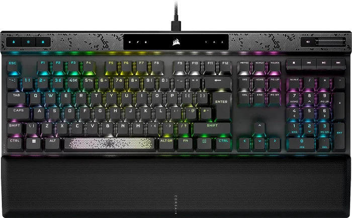 Corsair Gaming K70 MAX RGB Magnetic-Mechanical, Steel Grey, Corsair MGX, USB, FR