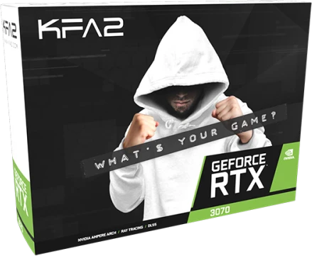 KFA2 GeForce RTX 3070 EX White (1-Click OC) LHR, 8GB GDDR6, HDMI, 3x DP