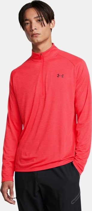 Under Armour Tech Textured Funktionsshirt langarm racer red/cardinal (Herren)