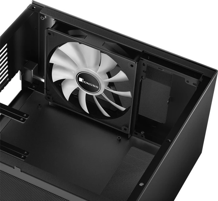 Jonsbo T8 PLUS Black, schwarz, Glasfenster, Mini-ITX