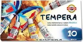 Koh-I-Noor Tempera Deckfarbe Farbkasten, 10 Farben, 16ml