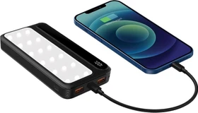 Rebeltec Powerbank P10 LCD PD Lamp 10000mAh 22.5W schwarz