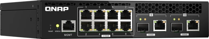QNAP QSW-M2100 Desktop 2.5G Smart Switch, 8x RJ-45, 2x RJ-45/SFP+