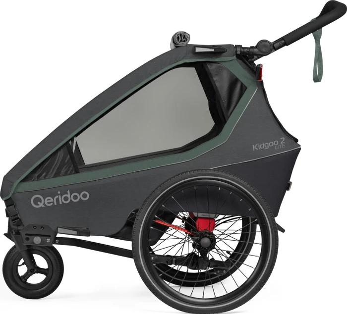 Qeridoo Kidgoo 2 Lite Fahrradanhänger ivy green (Modell 2026)