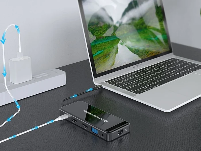 Conceptronic DONN15G 12-in-1 Dockingstation, USB-C 3.0 [Stecker]