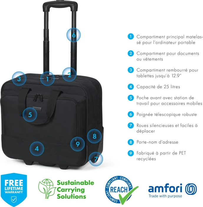 Dicota Eco Top Traveller BASE Roller 13-16", schwarz