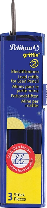 Pelikan griffix Druckbleistiftmine HB 2.0mm graphit, 3er-Pack
