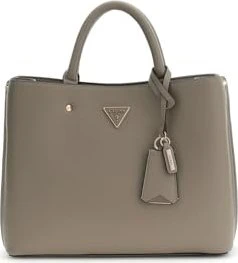 Guess Meridian II Girlfriend Satchel Shopper dark taupe