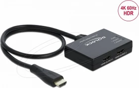 DeLOCK HDMI Splitter 1x HDMI In, 2x HDMI Out 4K 60 Hz