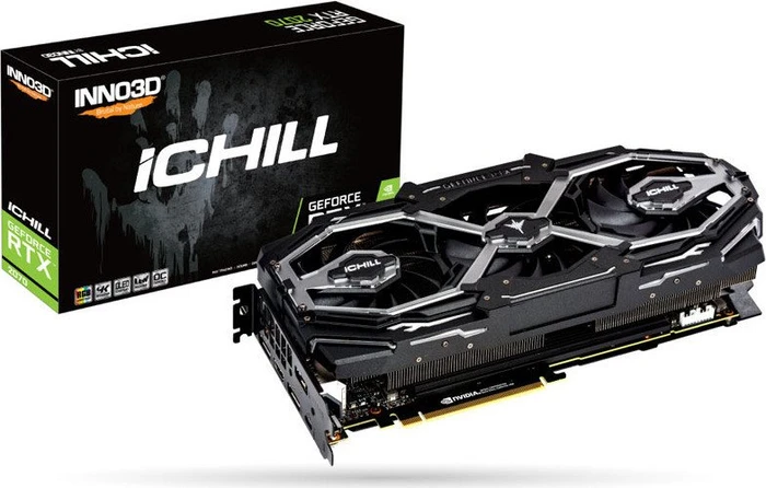 INNO3D GeForce RTX 2070 iCHILL X3 Jekyll, 8GB GDDR6, HDMI, USB-C, 3x DP