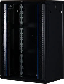 Rockstable 19" Wandschrank 18HE, Sicherheitsglastür, IP2X, schwarz, 440mm tief