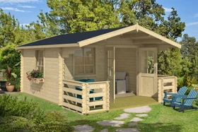 Lasita Maja Luna 2 Gartenhaus natur