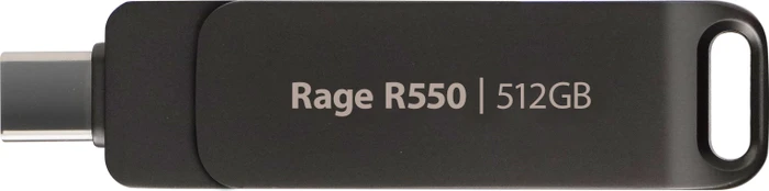 Patriot RAGE R550 512GB, USB-A + USB-C, USB 3.2 Gen 1×1, USB 3.2 Gen 2×1
