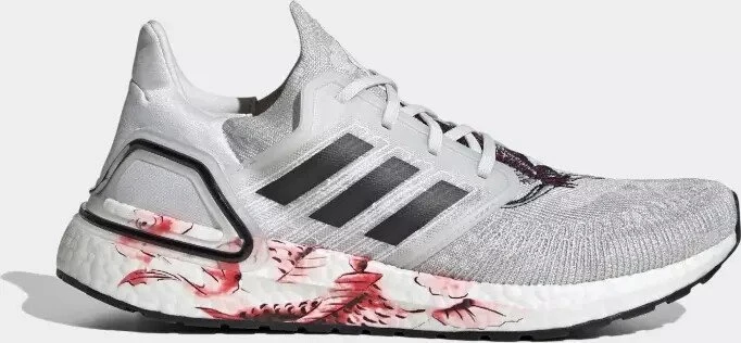 adidas Ultraboost 20 crystal white/core black/solar red (Herren)