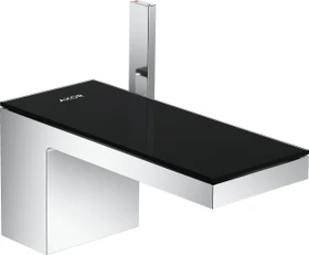 Hansgrohe Axor MyEdition Waschbeckenarmatur 70 mit Push-Open Ablaufgarnitur chrom/schwarz