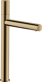 Hansgrohe Axor Uno Waschbeckenarmatur 260 mit Zerogriff für Aufsatzwaschtische und Ablaufgarnitur polished bronze
