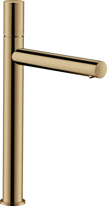 Hansgrohe Axor Uno Waschbeckenarmatur 260 mit Zerogriff für Aufsatzwaschtische und Ablaufgarnitur polished bronze