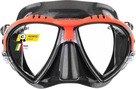 Cressi Matrix Tauchermaske schwarz/rot