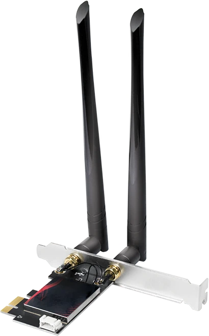 LogiLink WLAN-Adapter, 2.4GHz/5GHz/6GHz WLAN, Bluetooth 5.3, PCIe x1