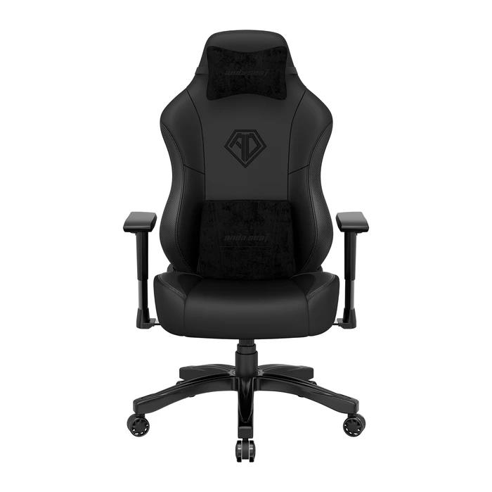 Anda Seat Phantom 3 L Gamingstuhl, Stormy Black, Kunstleder schwarz/Logo schwarz
