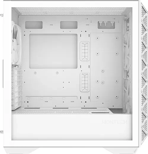 Montech Air 903 Base White, weiß, Glasfenster