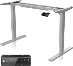 Maidesite T2 Pro Plus elektrisch höhenverstellbares Sitz-Steh-Schreibtischgestell grau
